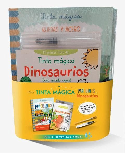 PACK TINTA MÁGICA: MÁQUINAS Y DINOSAURIOS PACK TINTA MÁGICA: MÁQUINAS Y DINOSAURIOS