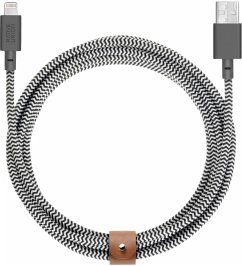 Cover Native Union Belt Cable USB-A to Lightning 3m Zebra