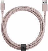 Native Union Belt Cable USB-A to Lightning 3m Rose Native Union Belt Cable USB-A to Lightning 3m Rose
