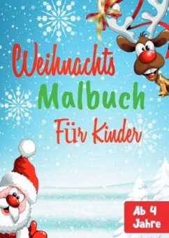Cover Weihnachtsmalbuch für Kinder ab 4 Jahre