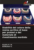 Stabilità del colore della resina acrilica di base per protesi e del materiale di rivestimento morbido Stabilità del colore della resina acrilica di base per protesi e del materiale di rivestimento morbido