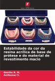 Estabilidade da cor da resina acrílica de base de prótese e do material de revestimento macio Estabilidade da cor da resina acrílica de base de prótese e do material de revestimento macio