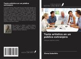 Texto artístico en un público extranjero Texto artístico en un público extranjero