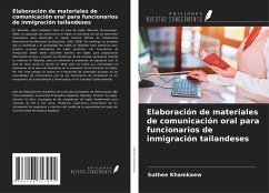 Cover Elaboración de materiales de comunicación oral para funcionarios de inmigración tailandeses