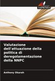 Valutazione dell'attuazione della politica di deregolamentazione della NNPC