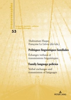 Cover Politiques linguistiques familiales / Family language policies