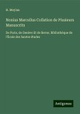 Nonius Marcellus Collation de Plusieurs Manuscrits