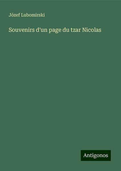 Souvenirs d'un page du tzar Nicolas