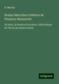 Nonius Marcellus Collation de Plusieurs Manuscrits Nonius Marcellus Collation de Plusieurs Manuscrits
