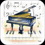 Coaster Set Of 4 Piano Design Coaster Set Of 4 Piano Design