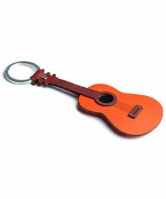 Italian Leather Keyring - Acoustic Guitar Cover Italian Leather Keyring - Acoustic Guitar
