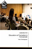 Education et Formation à l'Université Education et Formation à l'Université