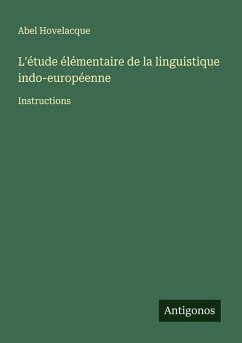 Cover L'étude élémentaire de la linguistique indo-européenne