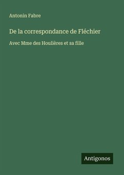Cover De la correspondance de Fléchier
