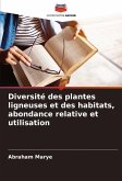 Diversité des plantes ligneuses et des habitats, abondance relative et utilisation Diversité des plantes ligneuses et des habitats, abondance relative et utilisation
