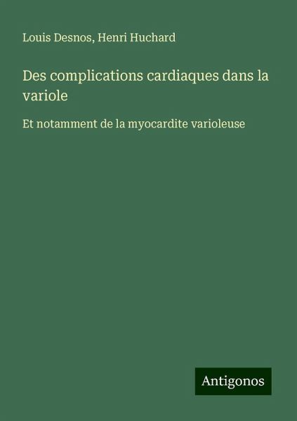 Des complications cardiaques dans la variole Des complications cardiaques dans la variole