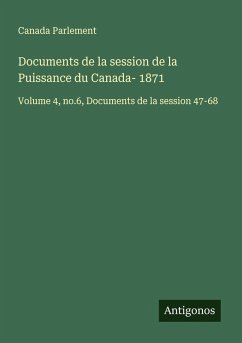 Cover Documents de la session de la Puissance du Canada- 1871