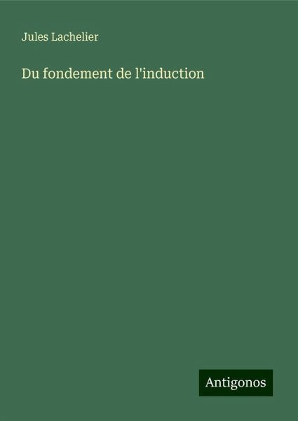 Du fondement de l'induction