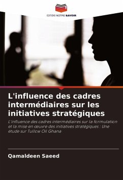 Cover L'influence des cadres intermédiaires sur les initiatives stratégiques