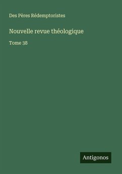 Cover Nouvelle revue théologique