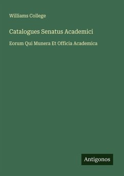 Cover Catalogues Senatus Academici