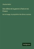 Des effets de la guerre à Paris et en France Des effets de la guerre à Paris et en France