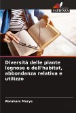 Diversità delle piante legnose e dell'habitat, abbondanza relativa e utilizzo
