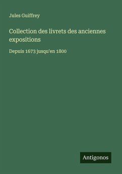 Cover Collection des livrets des anciennes expositions