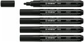 Acrylmarker - STABILO FREE Acrylic T300 - Strichbreite 2-3 mm - 5er Pack - schwarz Acrylmarker - STABILO FREE Acrylic T300 - Strichbreite 2-3 mm - 5er Pack - schwarz
