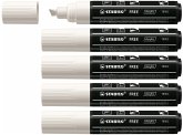 Acrylmarker - STABILO FREE Acrylic T800C - Strichbreite 4-10 mm - 5er Pack - weiß Acrylmarker - STABILO FREE Acrylic T800C - Strichbreite 4-10 mm - 5er Pack - weiß