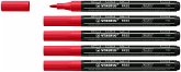 Acrylmarker - STABILO FREE Acrylic T100 - Strichbreite 1-2 mm - 5er Pack - karmin Acrylmarker - STABILO FREE Acrylic T100 - Strichbreite 1-2 mm - 5er Pack - karmin
