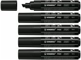 Acrylmarker - STABILO FREE Acrylic T800C - Strichbreite 4-10 mm - 5er Pack - schwarz Acrylmarker - STABILO FREE Acrylic T800C - Strichbreite 4-10 mm - 5er Pack - schwarz