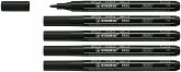 Acrylmarker - STABILO FREE Acrylic T100 - Strichbreite 1-2 mm - 5er Pack - schwarz Acrylmarker - STABILO FREE Acrylic T100 - Strichbreite 1-2 mm - 5er Pack - schwarz