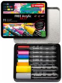 Acrylmarker, STABILO FREE Acrylic, 11er Pack, Starter Kit