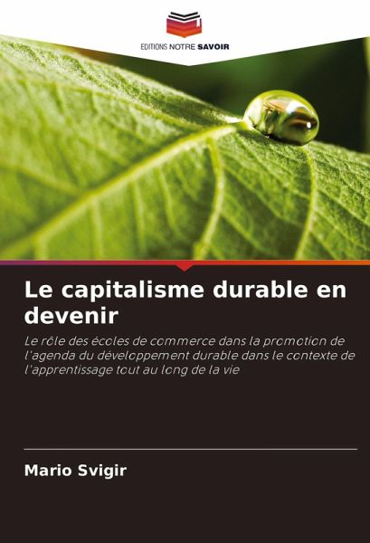 Le capitalisme durable en devenir Le capitalisme durable en devenir
