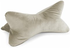 Bookiepad Leseknochen Cozy Samt - beige