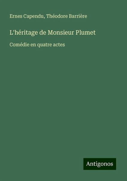 L'héritage de Monsieur Plumet