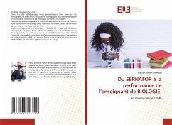 Du SERNAFOR à la performance de l'enseignant de BIOLOGIE Cover Du SERNAFOR à la performance de l'enseignant de BIOLOGIE