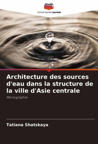 Architecture des sources d'eau dans la structure de la ville d'Asie centrale Architecture des sources d'eau dans la structure de la ville d'Asie centrale