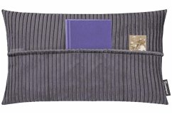 Cover Bookiepad Taschenkissen mit Füllung Cozy Shara - anthrazit 40x60