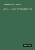 Lettres de France et d'Italie 1847-1852