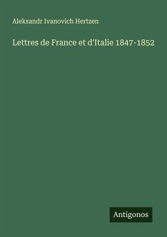 Cover Lettres de France et d'Italie 1847-1852