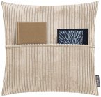 Bookiepad Taschenkissen mit Füllung Cozy Shara - creme 45x45