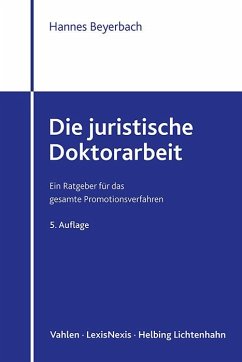 Cover Die juristische Doktorarbeit