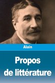 Propos de littérature
