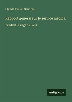 Cover Rapport général sur le service médical