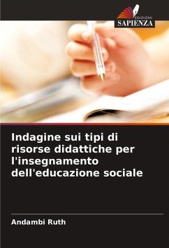 Cover Indagine sui tipi di risorse didattiche per l'insegnamento dell'educazione sociale