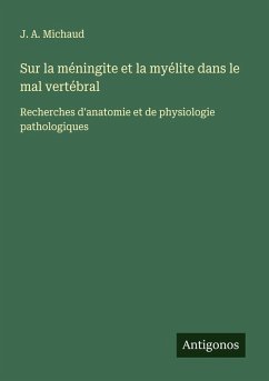 Cover Sur la méningite et la myélite dans le mal vertébral
