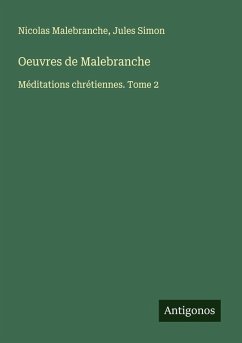 Cover Oeuvres de Malebranche