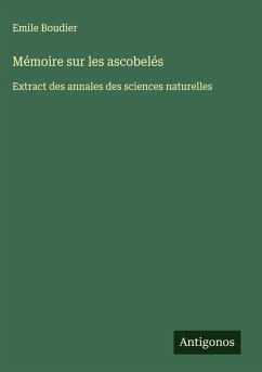 Cover Mémoire sur les ascobelés